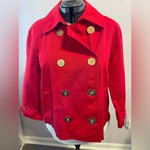 Ralph Lauren Red Peacoat
